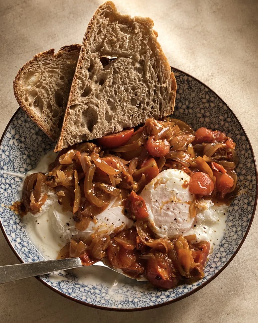 Turkish eggs with yoghurt and chilli butter